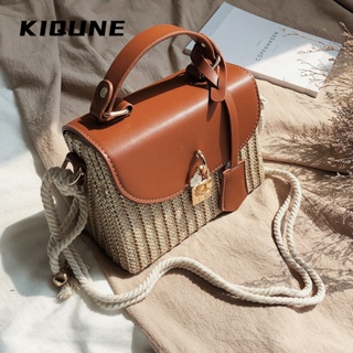 KIQUNE  กระเป๋าผู้หญิงสะพายข้าง กระเป๋าสะพาย ข้าง 2023 NEW   ทันสมัย สวย Trendy พิเศษ L91TS82 37Z230910