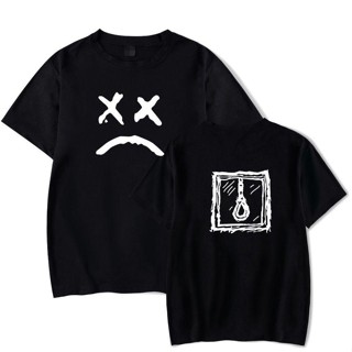 ขายดี sunjun2023.sg-เสื้อยืด ผ้าฝ้าย 100% พิมพ์ลาย Lil Peep Sad Face สไตล์ฮิปฮอป ของขวัญวันเกิด วันวาเลนไทน์ สําหรับผู้ชาย 401337