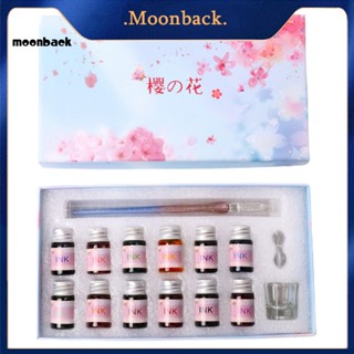 &lt;moonback&gt; ปากกาจุ่มหมึกซึม สําหรับเขียนกระจก 1 ชุด