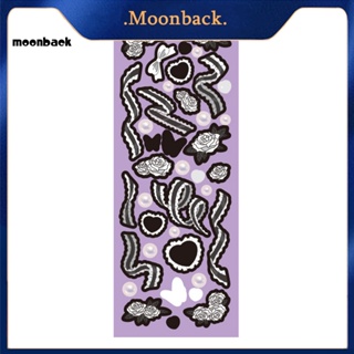 &lt;moonback&gt; สติกเกอร์กระดาษ รูปดวงจันทร์ ดาว เป็นมิตรกับสิ่งแวดล้อม สําหรับตกแต่งโทรศัพท์มือถือ นักเรียน