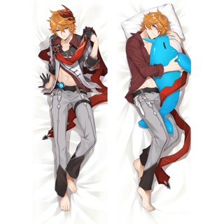 Genshin Impact Tartaglia ปลอกหมอน ลายคอสเพลย์ Dakimakura Tartaglia Peachskin สําหรับตกแต่งบ้าน