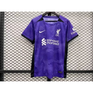 เสื้อกีฬาแขนสั้น ลายทีมชาติฟุตบอล Liverpool 23 24 ชุดเหย้า สําหรับผู้ชาย