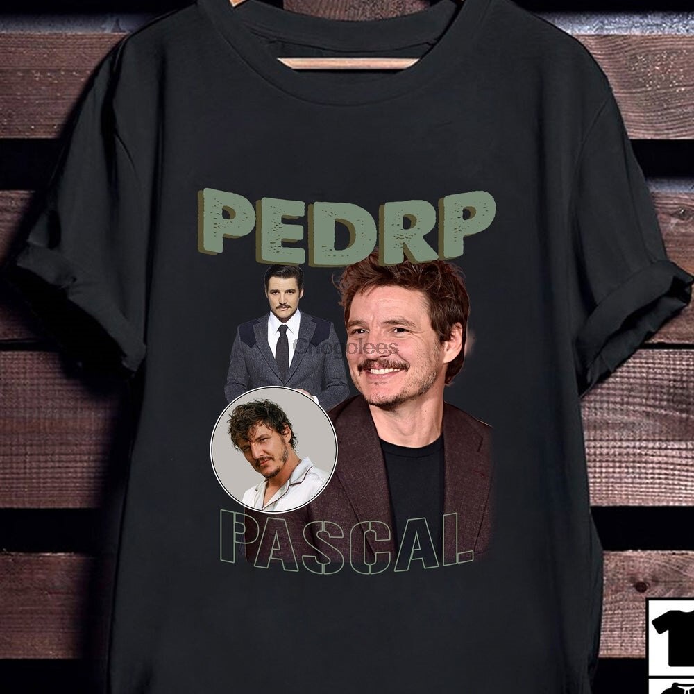 Pedro Pascal T shirt Shirt Vintage Retro T shirt Unisex Cotton Limited Edition