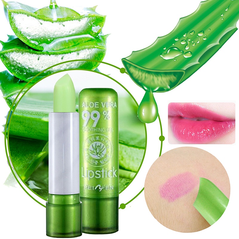ลิปมัน ว่านหาง ลิปอโลเวร่า ว่านหางจระเข้ PEIYEN Aloe Vera 99% PNF LIPSTICK Soothing Gel Peinifen Lip