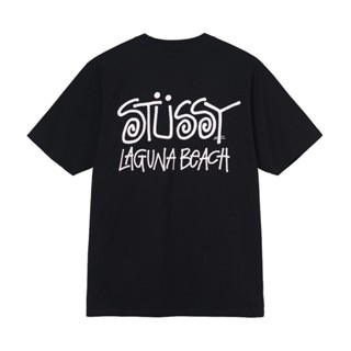 เสื้อเชิ้ตแขนสั้น เสื้อยืดผ้าหนา tshirt เสื้อยืด ลาย LAGUNA STUSSY &amp; OUR LEGACY สตรีทแฟชั่น ใหม่ หลวมและสบาย แขนสั้นลำลอ