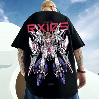 Mens/Womens/Couples T-Shirt Gundam Printed Short Sleeve T-shirt Oversized Summer Trend ins Korean style Plus Size_01