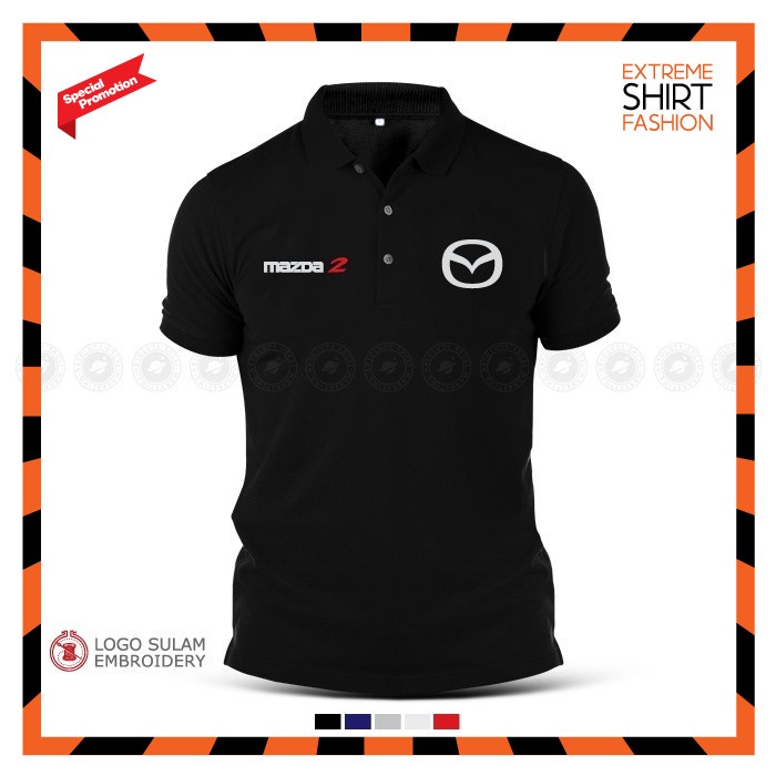 เสื้อโปโล Sulam Mazda 2 SkyActiv Mazda 2 3 6 CX3 5 8 9 RX7 8 Rotary MPS Turbo Casual Cotton แฟชั่นเย็บปักถักร้อย Jahit