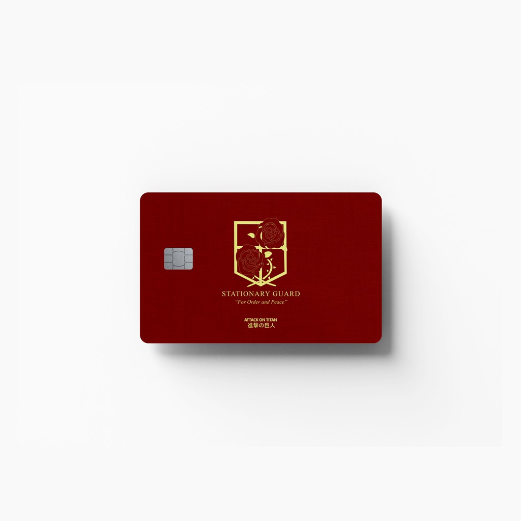 บัตรผิว ธีม ATM SnK AOT EMBLEM | สติกเกอร์การ์ด ATM ตกแต่ง การ์ดอพาร์ทเมนท์ – กันน้ํา ราคา ถูกที่สุด ดีลบีเคเค แกลเลอรีภาพที่ 7