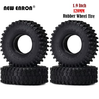 4pc 1.9 "ซุปเปอร์สวัมเปอร์ร็อคส์ RC ยาง 120 มม. ล้อยาง 1.9 นิ้วสำหรับรถ RC Pars 1/10 TRX4 แกน SCX10 MST jimny Tamiya D90