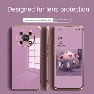 Huawei nova Y90 Y70+ Plus nova 8i 7 SE 6 SE 5G เคสโทรศัพท์ หรูหรา ขอบตรง ซิลิโคน กันกระแทก รวมทุกอย่าง เคสโทรศัพท์แบบนิ่ม