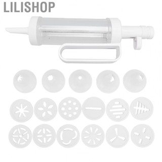 Lilishop Biscuits Extruder Biscuits Press Machine  Grade with 12 Discs 5 Nozzles for DIY