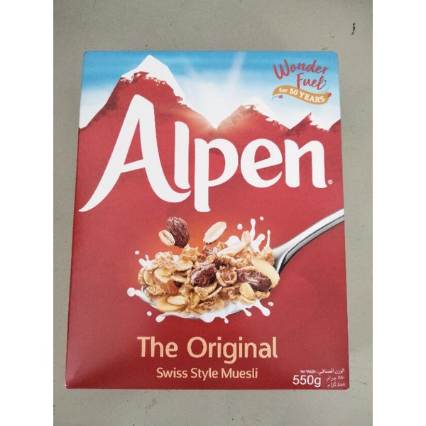 Alpen Original Swiss Style Muesli 550g. อัลเพน มูสลี่ 550กรัม