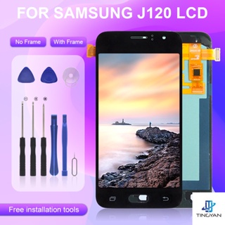 จัดส่งฟรี แผงหน้าจอสัมผัส Lcd OLED J1 2016 พร้อมเครื่องมือ สําหรับ Samsung Galaxy J120 J120F