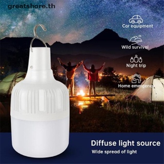 Greatshore หลอดไฟฉุกเฉิน LED ชาร์จ USB แบบพกพา สําหรับตกปลา ตั้งแคมป์ เดินป่า