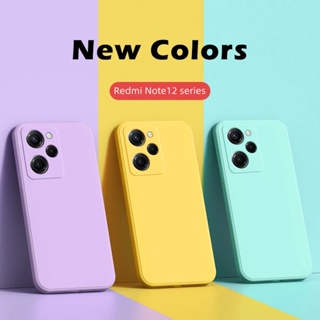 เคสโทรศัพท์ซิลิโคน TPU แบบนิ่ม ทรงสี่เหลี่ยม กันกระแทก สําหรับ Xiaomi Redmi Note12 Note 12 Pro Plus Pro+ 4G 5G