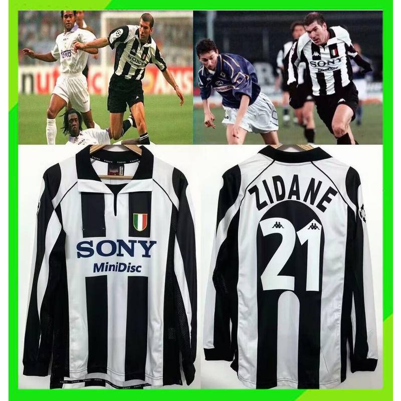 เสื้อกีฬาแขนสั้น ลายทีมชาติฟุตบอล Juventus 1997 1998 season ชุดเหย้า