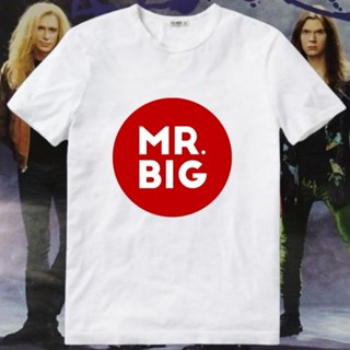 เสื้อยืด พิมพ์ลายวง Mr. สําหรับผู้ชาย และผู้หญิง นายใหญ่ Big BIG BIG BIG Mr.big No Sense In RunninTo Be With You Lean I