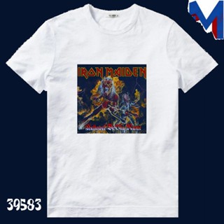 เสื้อยืด พิมพ์ลาย Baju Kaos Iron Maiden hallowed Be Thy Name สําหรับผู้ชาย ผู้ใหญ่