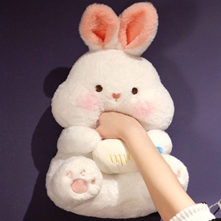 หมอนตุ๊กตากระต่ายน้อยน่ารัก สีขาว เหมาะกับของขวัญวันวาเลนไทน์ 2023