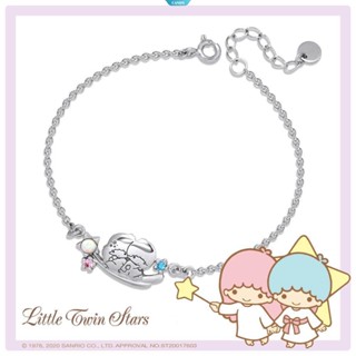 ใหม่ Kawaii น่ารัก Sanrio Little Twin Star สร้อยข้อมือ ชุบเงิน เครื่องประดับเงิน ดาวตก Ins น่ารัก เด็กผู้หญิง ของขวัญสําหรับเด็ก [CAN]