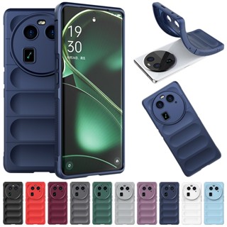 เคสซิลิโคน เนื้อแมตต์ กันรอยนิ้วมือ กันตก ป้องกันเลนส์ สําหรับ OPPO Find X6 X5 Pro Lite