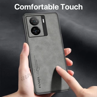 เคสโทรศัพท์มือถือหนัง ซิลิโคน TPU นิ่ม ผิวด้าน กันกระแทก ป้องกันกล้อง ปุ่มกด หรูหรา สําหรับ IQOO Z7x Z7 Z9x Z9 5G 2024 IQOO Z9 Z9x 5G