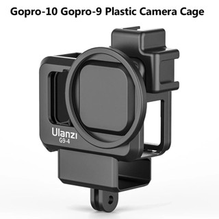 Ulanzi กรงกล้องพลาสติก สีดํา สําหรับ GoPro 11 10 9 GoPro Hero 11 10 9 G9-4