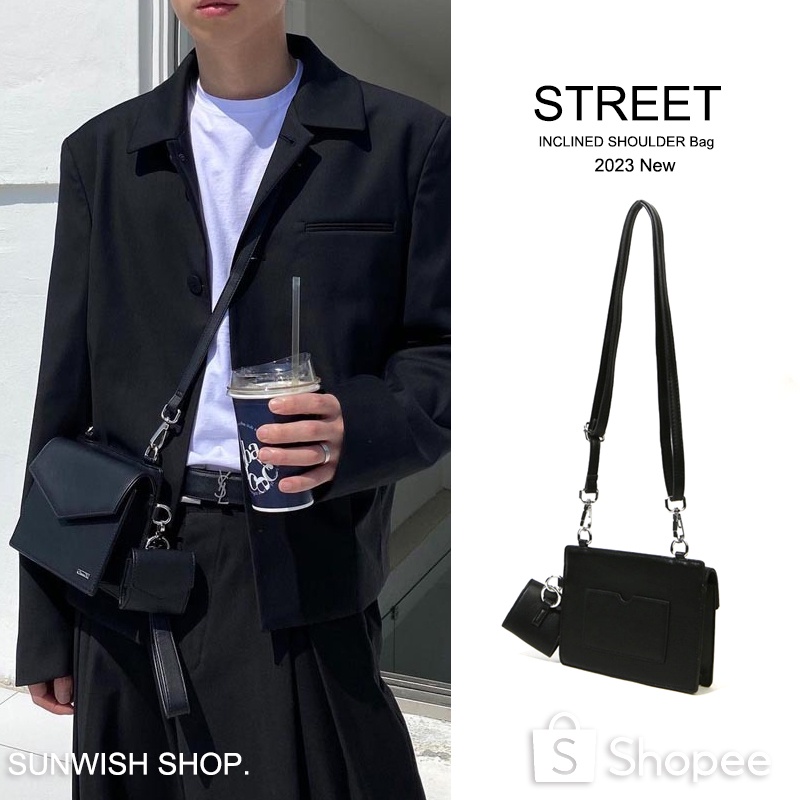 Sunwish SWS-JA04 2023 กระเป๋าสะพายไหล่ ทรงซองจดหมาย ขนาดเล็ก ทรงสี่เหลี่ยม พร้อมช่องใส่หูฟัง สไตล์เกาหลี