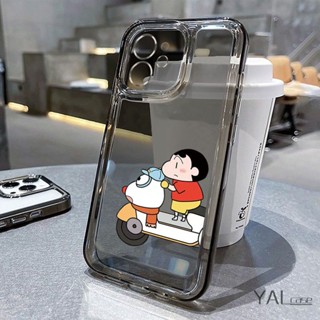 เคสป้องกันโทรศัพท์มือถือใส แบบนิ่ม ลายการ์ตูนชินจัง กันกระแทก สําหรับ Iphone 14Promax 14Pro 13promax 12promax 11promax XsMax 7 8plus xr x