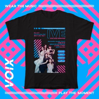 เสื้อยืด ลาย KPOP IVE - VOIX WRAPPED 2022 TEE (YUJIN, GAEUL, REI, WONYOUNG, LIZ, LEESEO)