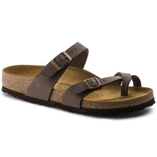 Birkenstock รองเท้าแตะ ผู้ชาย ผู้หญิง ลาย Mayari Birko-Flor nubuck Mocha