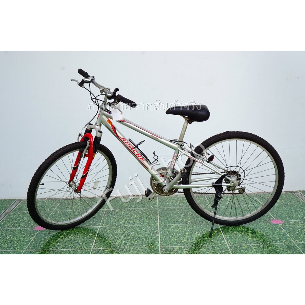 จักรยานเสือภูเขาญี่ปุ่น - ล้อ 26 นิ้ว - มีเกียร์ - สีเงิน [จักรยานมือสอง]