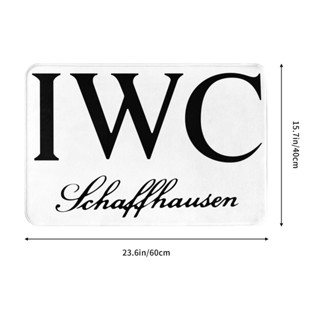 ใหม่ IWC พรมเช็ดเท้า ผ้าสักหลาด ลายโลโก้ IWC Schaffhausen กันลื่น ดูดซับน้ําได้ดี แห้งเร็ว 16x24 นิ้ว สําหรับห้องน้ํา ห้องนั่งเล่น โซฟา ห้องนอน พร้อมส่ง