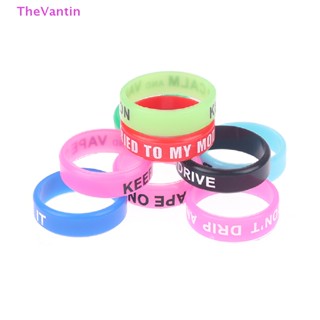 Thevantin แหวนซิลิโคน รูปตัว O กันลื่น สําหรับคันเบ็ดตกปลา 10 ชิ้น