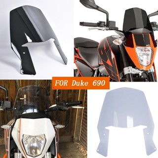 Ljbkoall กระจกหน้ารถจักรยานยนต์ สําหรับ Duke 690 R 2008-2018 2017 2016 2015 2014 KTM DUKE690