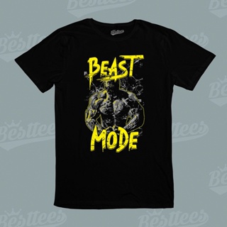 GOOD YFเสื้อยืด ผ้าฝ้าย แบบนิ่ม ทรงหลวม พิมพ์ลาย Beast Mode Batman Bane เหมาะกับใส่ออกกําลังกาย เข้ายิม