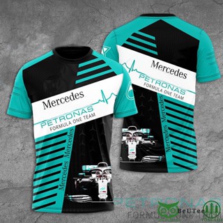 เสื้อยืด ขนาดใหญ่ พิมพ์ลาย Petronas Formula 1 2023 | เสื้อยืดแขนสั้น พิมพ์ลาย Petronas 3 มิติ