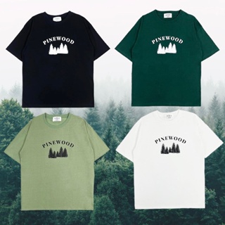 เสื้อยืด  🌲 PINEWOOD ผ้าCotton100% ใส่สบาย เสื้อยืดFreesize เสื้อยืดทรงเกาหลี เสื้อยืดมินิมอล