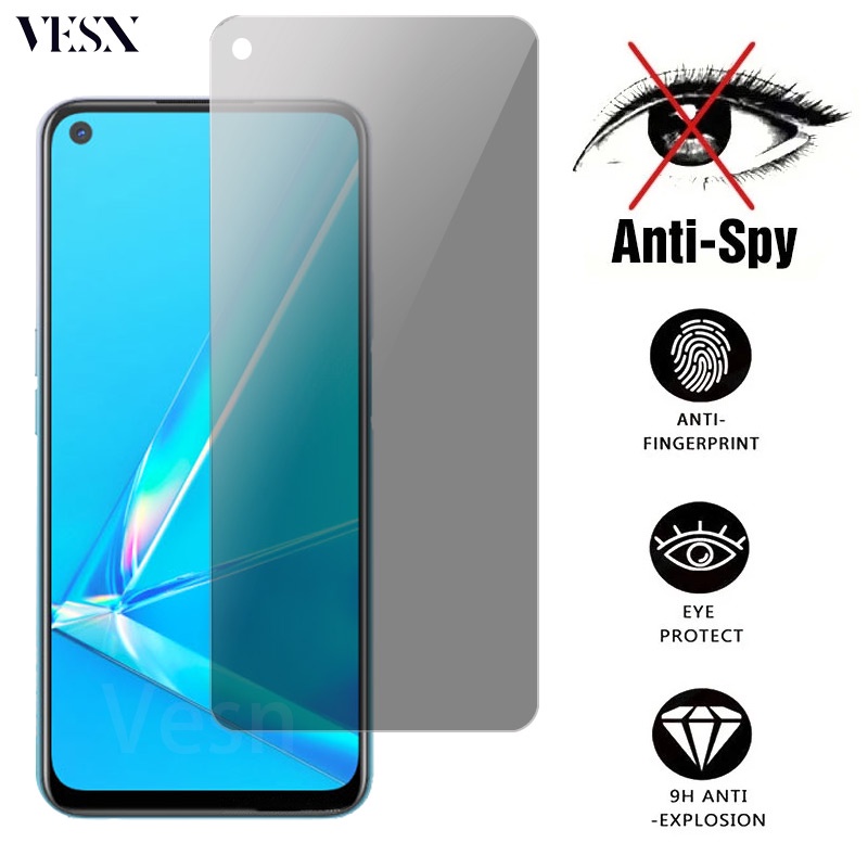 ฟิล์มกระจก ฟิล์มกันเสือก กันมอง OPPO A93 A73 A53 A33 A92 A72 A52 A32 A12 A91 A31 A5s A3s F25 F11 F9 Pro A5 A9 2020 5G 4G 2024