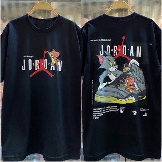 hot💥anime tshirt เสื้อยืดแขนสั้น Off White Jordan 👕