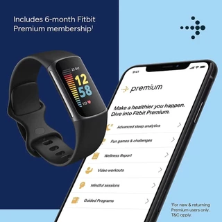 Fitbit Charge 5 สมาร์ทวอทช์ วัดอัตราการเต้นของหัวใจ ECG กันน้ํา IOS Android GPS