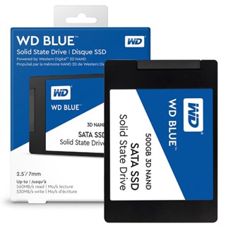 3D NAND SATA SSD 1TB สีน้ำเงิน 3D NAND Internal PC SSD SATA III 6 Gb/s 2.5"/7 มม. สูงสุด 560 MB/s 3D NAND SATA SSD