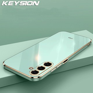 Keysion เคสโทรศัพท์ซิลิโคน ทรงสี่เหลี่ยม กันกระแทก หรูหรา สําหรับ Samsung M23 5G M13 4G F23 Galaxy A04S A04 A13 5G