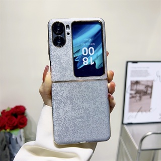 เคสโทรศัพท์มือถือหนัง PU ฝาพับ กันรอยขีดข่วน หรูหรา สําหรับ OPPO Find N2 Find N2Flip