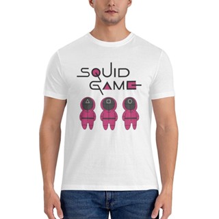 เสื้อยืด พิมพ์ลาย Squid Game Chibi Guards Squad สําหรับผู้ชาย