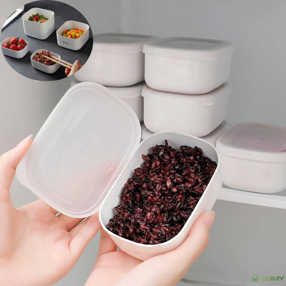 กล่องอาหารกลางวันขนาดเล็กเชิงปริมาณข้าวเม็ดหยาบบรรจุกล่องตู้เย็นกล่องเก็บของสดห้องครัวภาชนะเก็บอาหาร
