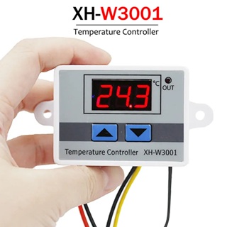 Xh-w3001 เทอร์โมสแตท 12/24V 220V XH W3001 AC DC ดิจิทัล เทอร์โมสแตท เครื่องฟักไข่ ตู้ฟักไข่ สัตว์เลื้อยคลานน้ํา DIY ชุดเครื่องฟักไข่ อะไหล่อุปกรณ์เสริมมัด