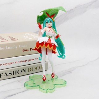 โมเดลฟิกเกอร์ Pvc รูปปั้นอนิเมะ Hatsune Miku น่ารัก ขนาด 22.5 ซม. ของขวัญ ของเล่นสะสม