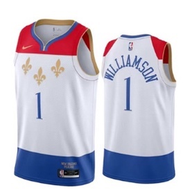 Nba Orleans Pelicans No. สไตล์คลาสสิก เสื้อกีฬาบาสเก็ตบอล 1 Williamson สีขาว 2021 842978