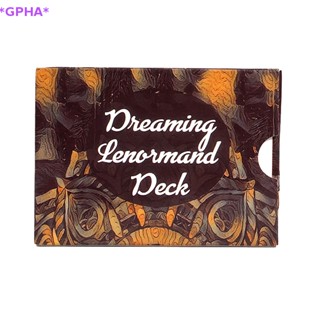 Gpha&gt; ใหม่ ไพ่ทาโรต์ Dreaming Lenormand Deck พร็อพเกมกระดาน สําหรับครอบครัว ผู้เริ่มต้น